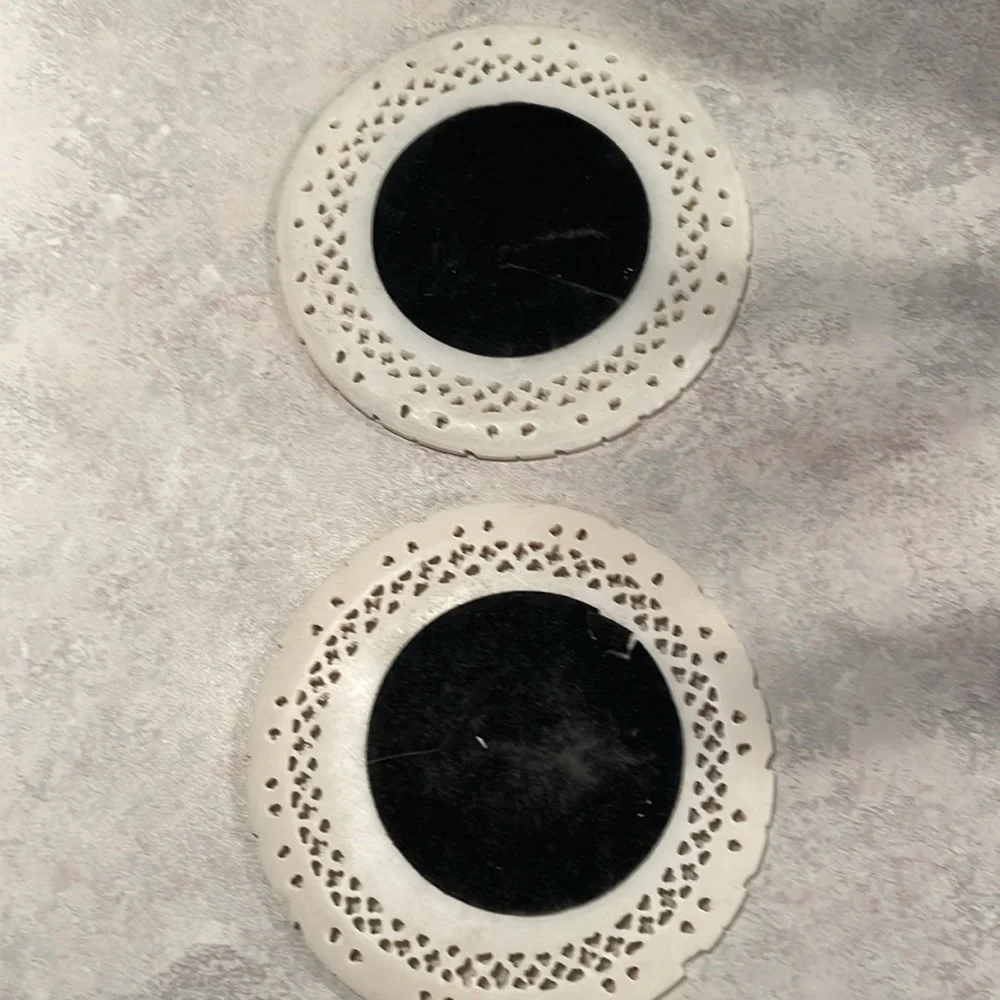 White marble inlay stone decor
